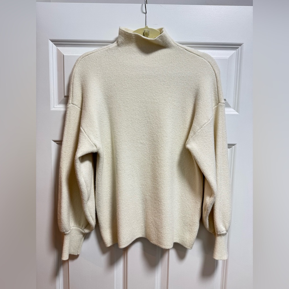Vici Amsterdam Mock Neck Sweater in Cream - Picture 6 of 10